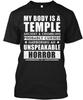 Mein Körper ist ein Tempel Alt Zerbröckelnd & T-Shirt Hergestellt in den USA Größe S bis 5XL