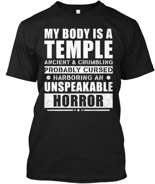 

My Body Is A Temple Ancient Crumbling & T shirt Made in the USA Size S to 5XL M
