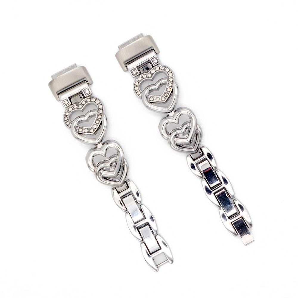 

Inspire3 Accessories Bracelet for Fitbit Inspire 3 Band Bling Jewelry Women Metal Wristband Adjustable Replacement Strap Dressy for Fitbit Inspire 3 срібний