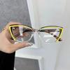Retro Square Light Eyeglass Frame Women Men Transparent Unisex Glasses For Female Male