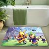 Cartoon Shark Print Non-Slip Doormat Soft Floor Mat