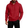 Men's Pullover Hoodie Long Sleeve Color Casual Sweatshirt for Everyday Wear