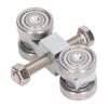 4 Wheel Pulley Assembly Stainless Steel Deep Groove Ball Bearing Roller Pulley for Small Trolley