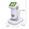 1080P HD 1600X Kids Microscope Pocket Portable Mini Handheld Digital Microscope 2in Screen Rechargeable Student Edu Science Toy