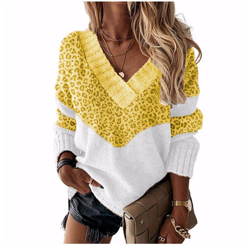 Solid Color Printed V-neck Long Sleeve Top Solid V-neck Long sleeve Top Women