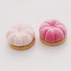 Creative Pumpkin Pin Cushion Solid Color Pumpkin Shape Pumpkin Shape Needle Pincushions with Wooden Base DIY Craft