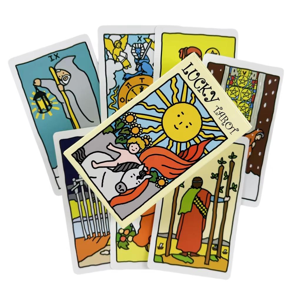 10.3*6cm Lucky Tarot Cards: A 78-card Cute Deck for Beginners Kawaii Tarot Cards