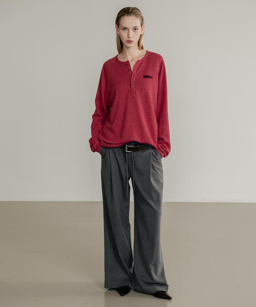 SSIN AND LEE (W) Low Loop Banding Slacks Gray