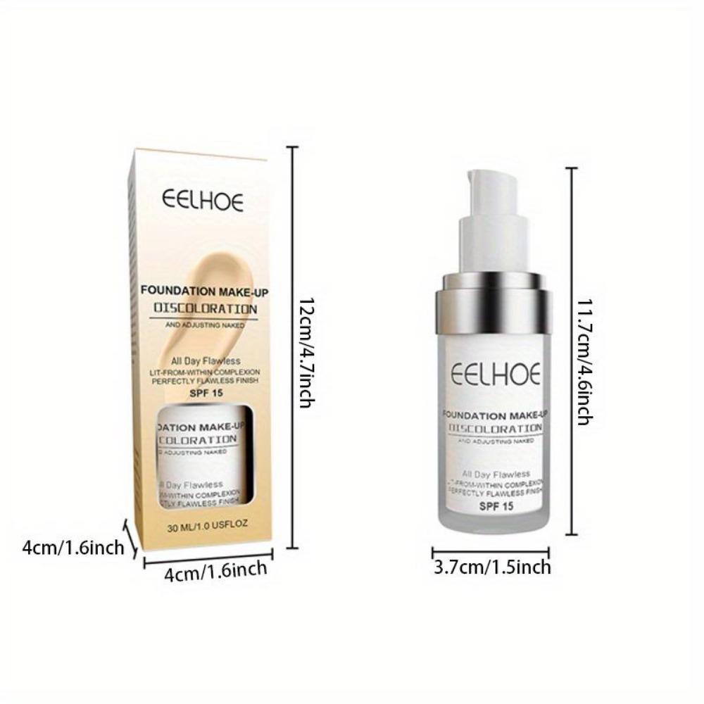 30ml Natural Moisturizing Foundation, Concealer and Waterproof, Long-lasting Moisture, Brightens Skin Tone