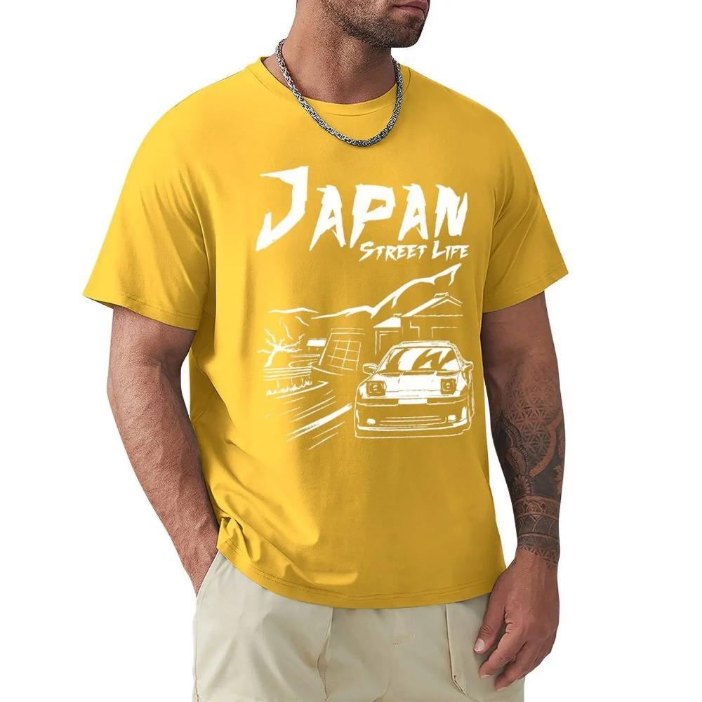 Freizeit MK3 JZA70 Jdm T-Shirt Herren Rundhals Reine Baumwolle T-Shirt Automobil Höchstgeschwindigkeit Kurzarm T-Shirt Partykleidung