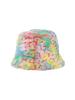 DILETTANTISME Orange Marmalade Fur Bucket Hat