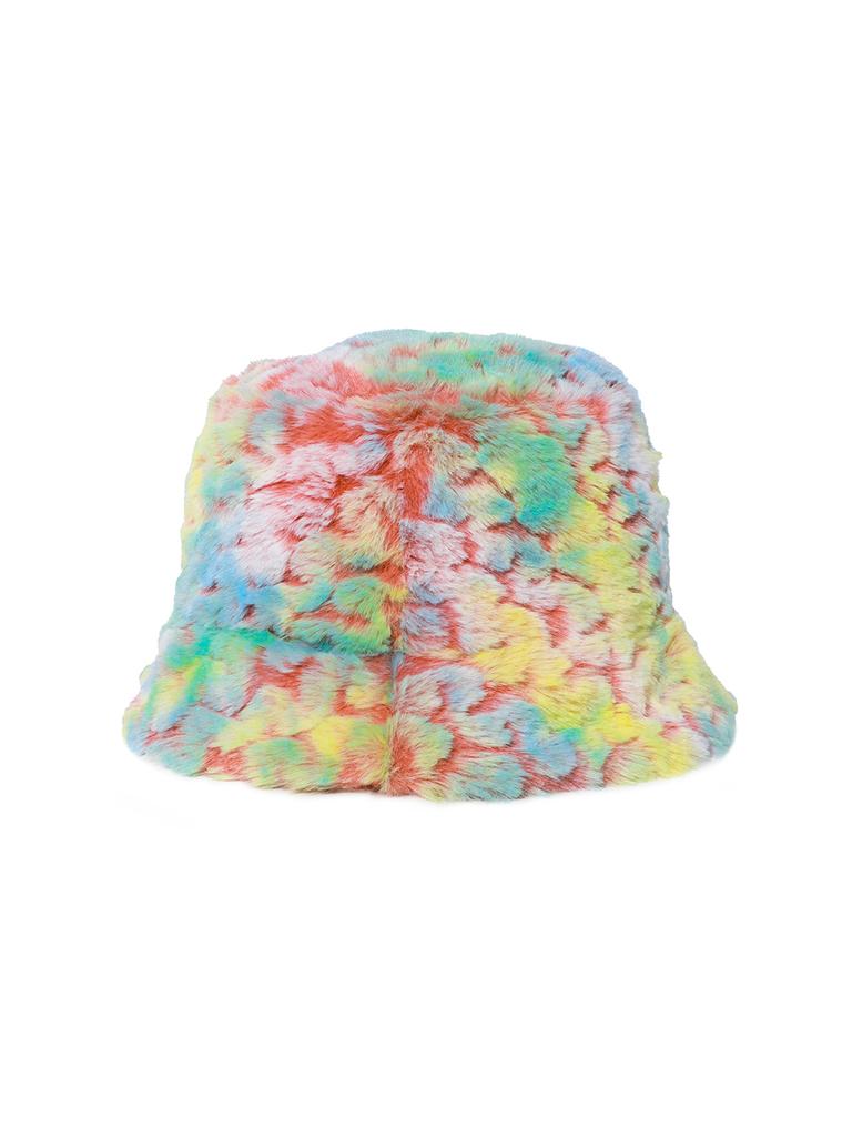 DILETTANTISME Orange Marmalade Fur Bucket Hat