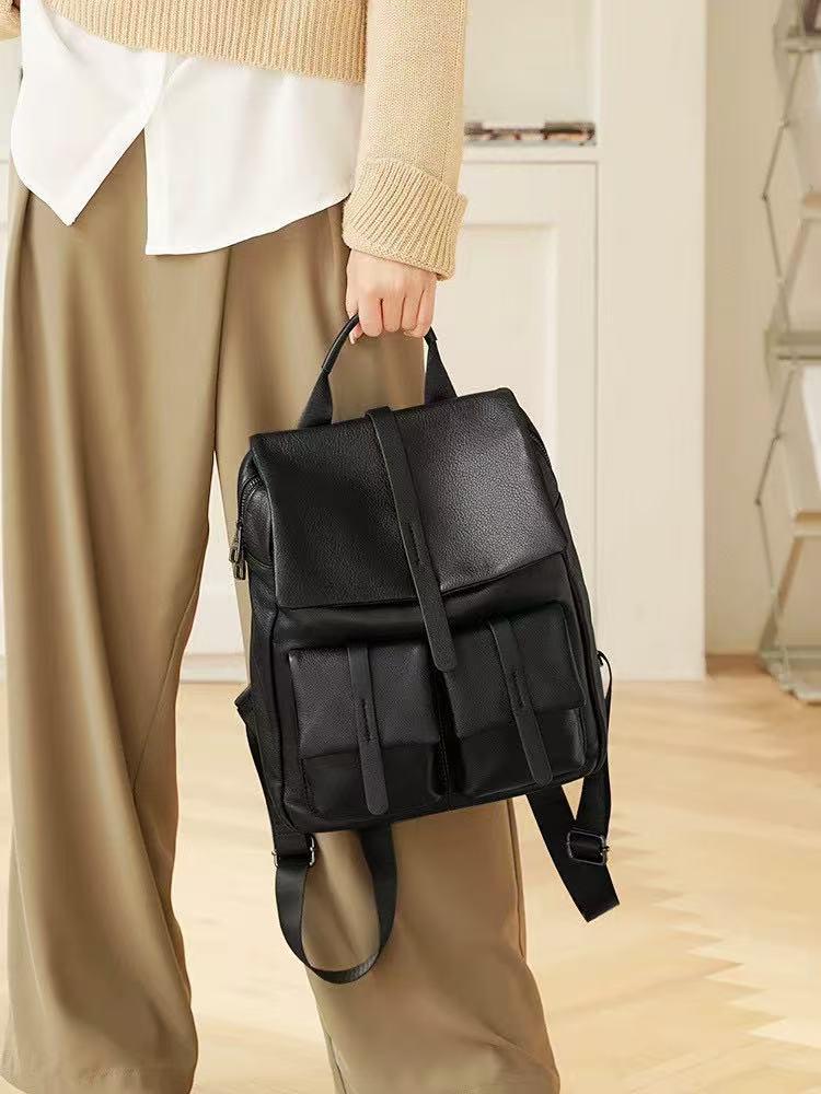 Damski plecak z prawdziwej skóry 2025 - Duża pojemność, do pracy, do szkoły, ze skóry bydlęcej najwyższej jakości