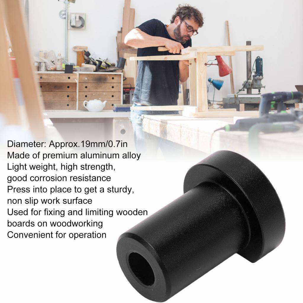 4 Pcs Bench Dogs 19mm Diameter Workbench Peg Aluminum Alloy High Strength Woodworking Desktop Stop Tenon