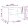 VidaXL Meuble TV chêne noir 60x40x40 cm bois d'ingénierie, unité TV, console TV, banc TV, meuble de télévision, meuble 859101