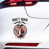 Funny Duck Car Sticker Waterproof Vinyl Decal on Bumper Rear Window Laptop Self-adhesive Decal For Car Accessories TM220