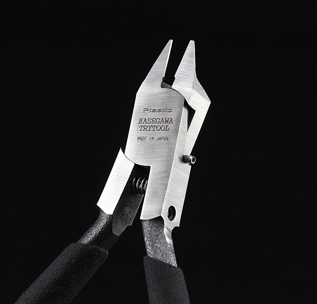 Hasegawa Trytool Plastic Model Plastic Model TT43 Nippers, Ultra-thin Single-edged Straight, Tool,
