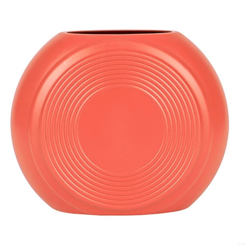 62KD Wide Mouth Plastic Vases for Tiny Flower Home Living Room Desktop Decoration