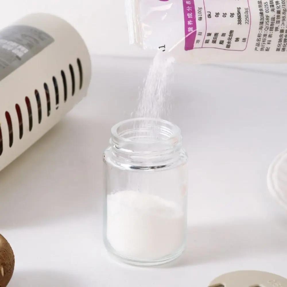 Glass Bottle Quantitative Salt Bottle Quantitative 0.5g Press Type Spice Dispenser Flavor Container Kitchen Accessories