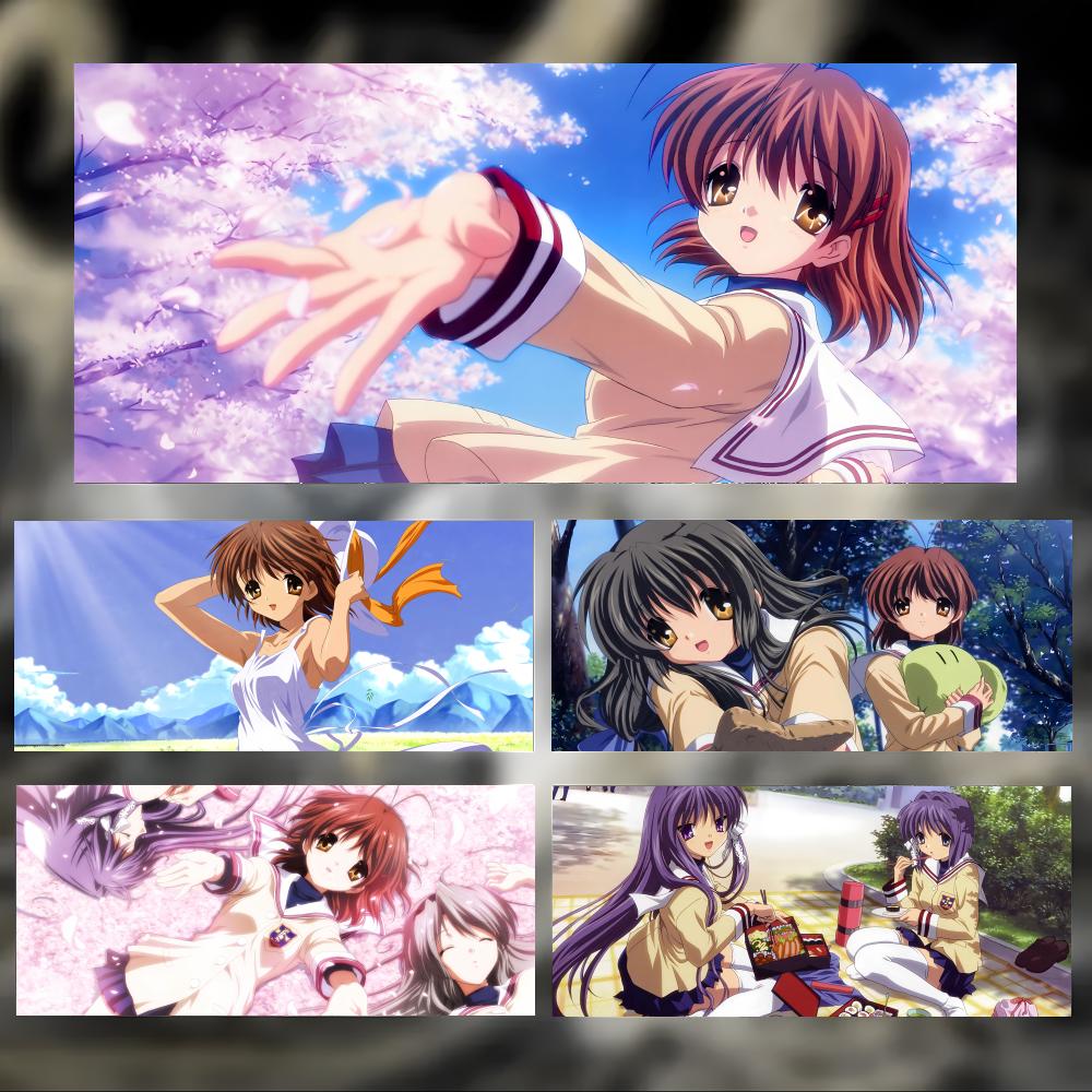 Classics Warm Anime CClannad Mouse Pad Large Thick Desk Pad Stitched Edges Gaming Mouse Mat For Pc
