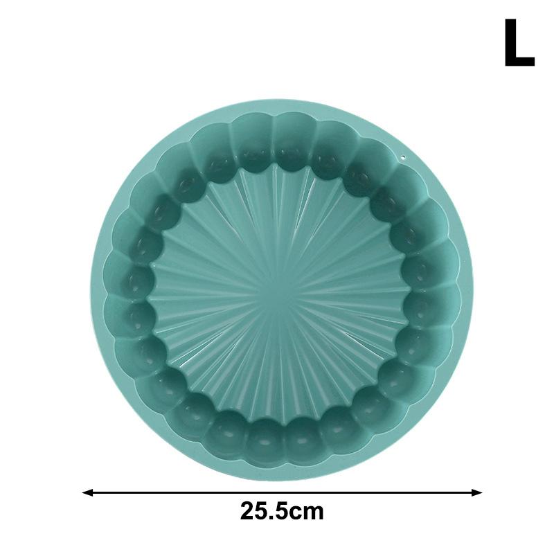 Sunflower Cake Pan 7.87/10.04 Inch Round Cake Baking Pan Nonstick Silicone Cake Molds For Anniversary Cheesecake Bread Mould