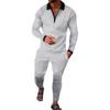 2022 Autumn European & American Men's Sporty Casual Long Sleeve & Long Pants Two-Piece Suit