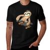 Punk Sloth Skater Skateboarding TShirt Sweat Resistant Workout Tee Shirt