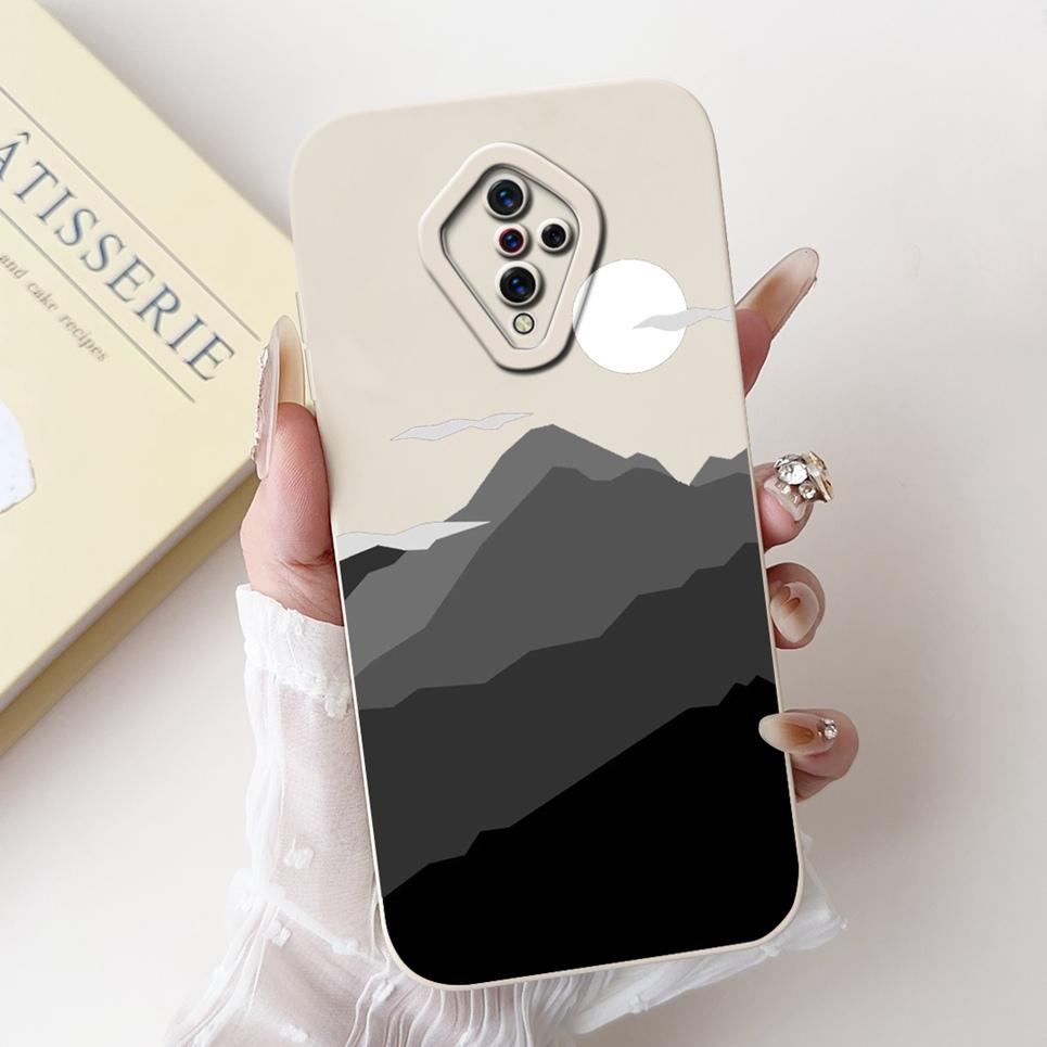 For Vivo 1920 Phone Case Vivo V17 Russia Y51 2020 Sept. X50 Lite Luxury Cartoon Animals Bumper Matte Silicone Soft Back Cover