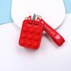 Silicone Coin Purse Mini Wallet  Sling  Bag Anti-stress Messenger Bag Strawberry Pineapple Bag