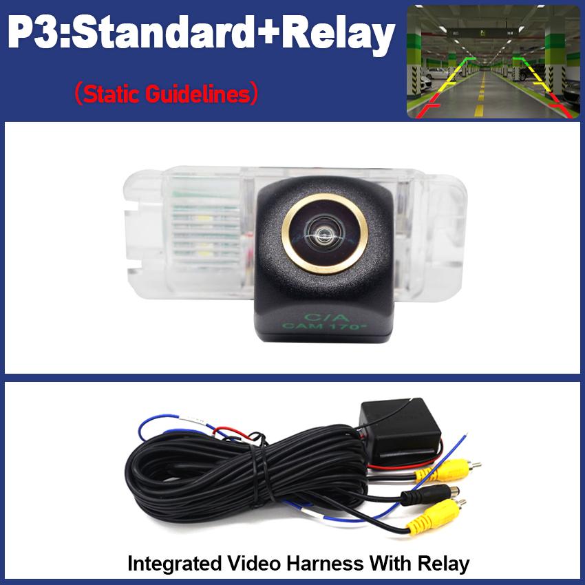 Rear View Camera For Ford Focus 2 MK2 Hatchback  2004~2012 CCD Night Vision Reverse Backup Parking Camera Golden Fisheye Lens