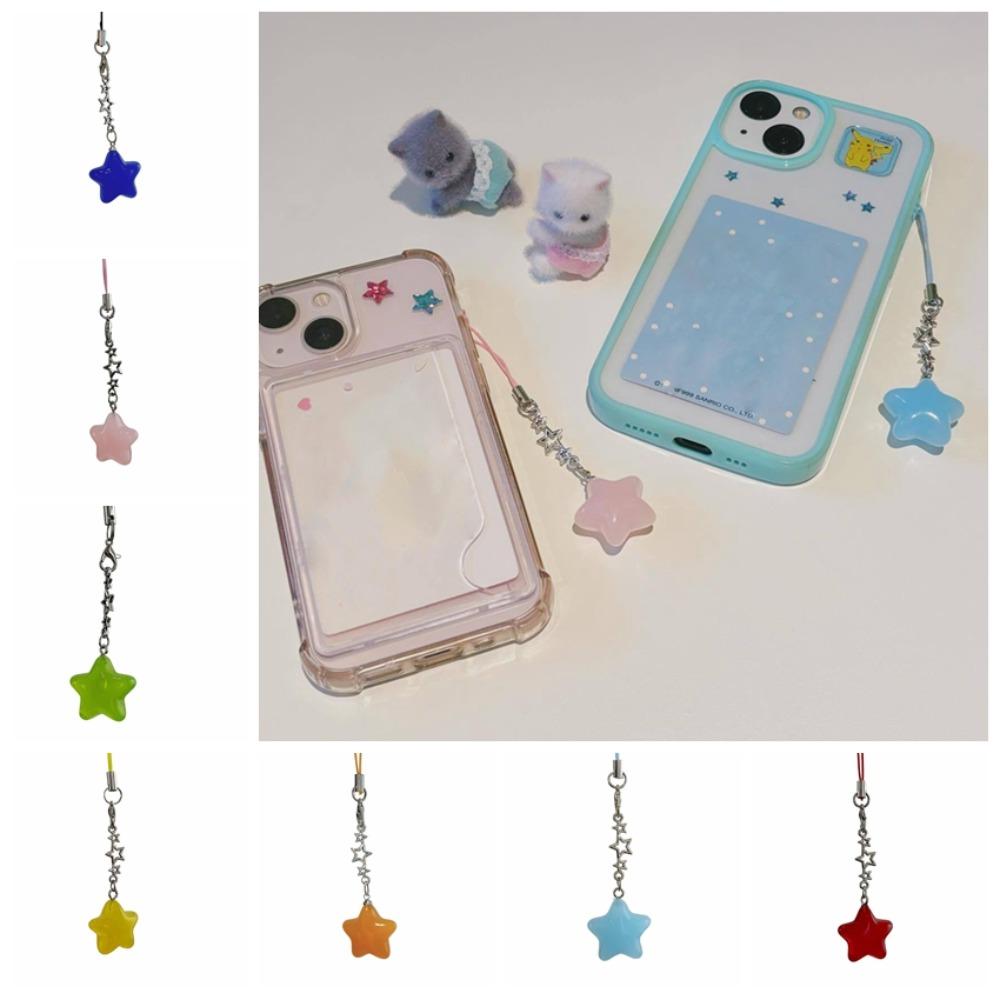 Star Phone Hanging Rope Pendant Mobile Phone Chain Fashion Star Phone Strap  Girl Jewelry