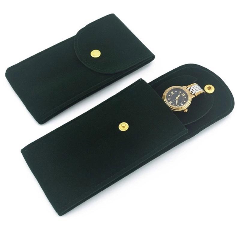 Watch Travel Case Velvets Pouch Watch Storage Bag Handmade Watch Pouch Plush Texture for Storaging Watch and Jewelry