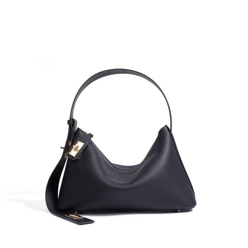 

Spring high-end niche design cowhide handbag high-end underarm shoulder leather pillow women s bag
