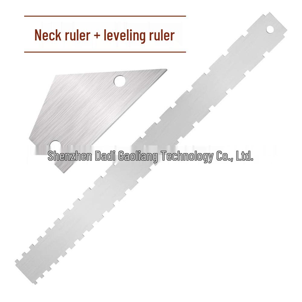 Zweiseitige Gitarre Bass Hals Nivellier- und Bundkantenlineal