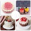 Giantree 2 Pcs 1/4" Clear Cake Boards Round, 6 Inch Diameter Acrylic Cake Disc Round Cake Table Top for Cake Baking DIY Dessert and Crafting (15cm)
