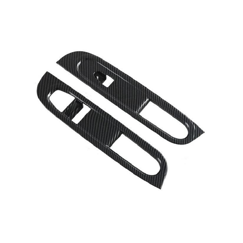 For BMW Mini 2025 2026 Car Accessories Carbon Fiber Style Door Window Armrest Cover Switch Panel Trim Molding Garnish