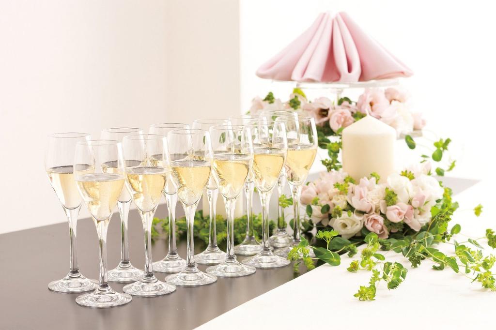 Toyo Sasaki Glass Champagne Glasses, HS Champagne Glasses, Vintage Champagne, 140ml, Set of 6, Made In Japan, Dishwasher Safe, Break-Resistant, Champa