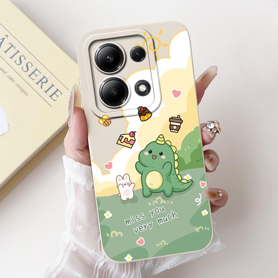 Für Xiaomi Redmi Note 13 Pro Plus Handyhülle Weiche Matte Silikon Hülle Redmi Note 13 Pro Note13 4G 5G Funda Cartoon Rückseite