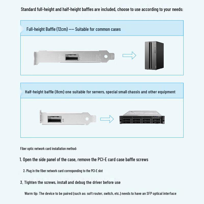 BOYANG Intel XL710 40G QSFP+ PCIe X8 Single Port Server Network Adapter