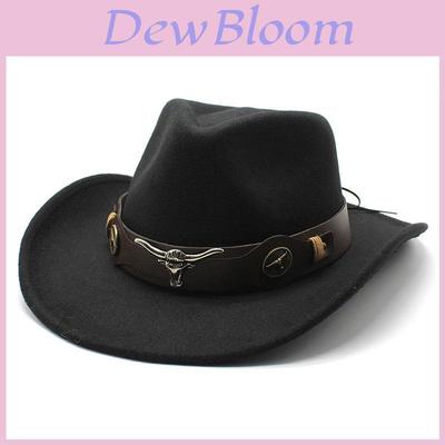 Western Cowboy Hat For Men And Women Made Of Wool Felt With Sun Protection And Breathability