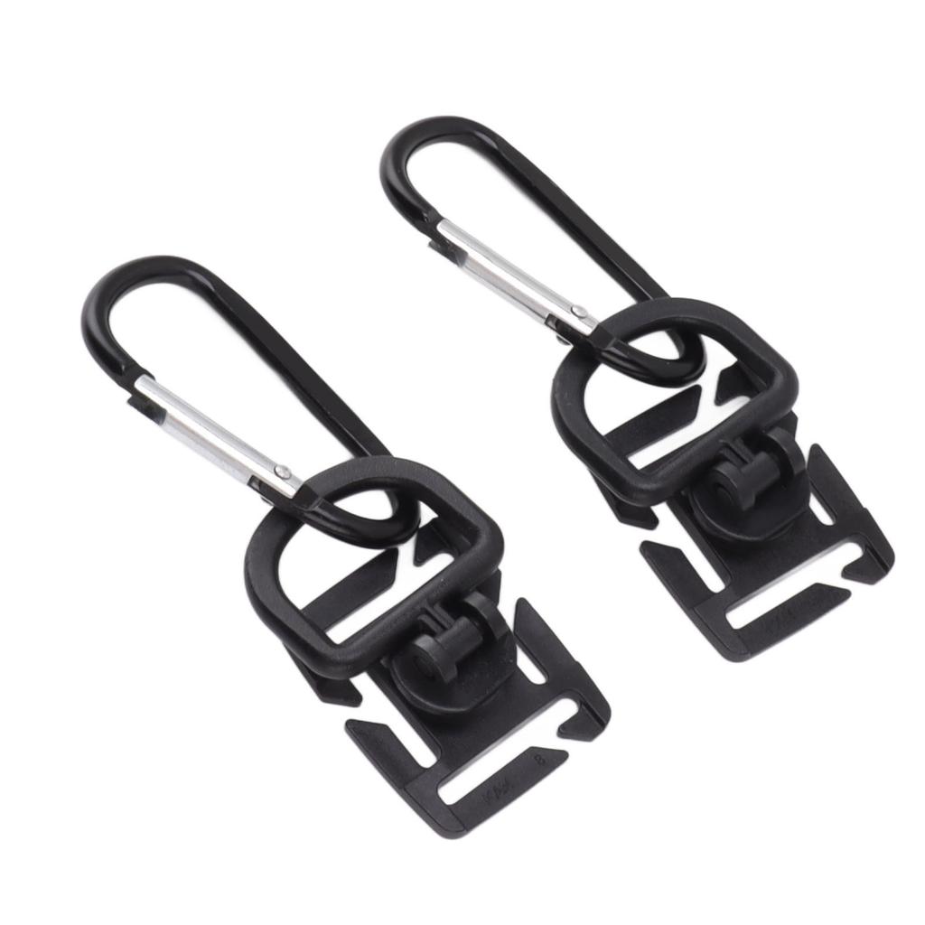 10PCS Lobster Clasp Trigger Clips PP Aluminum Alloy Tent Webbing Camping Lights Hanging D Shape Buckle Hook for Outdoor