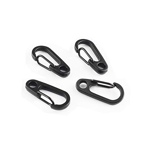 TEMLUM Carabiner, Small Mini Carabiner, Set of 10, Snap Hook,
