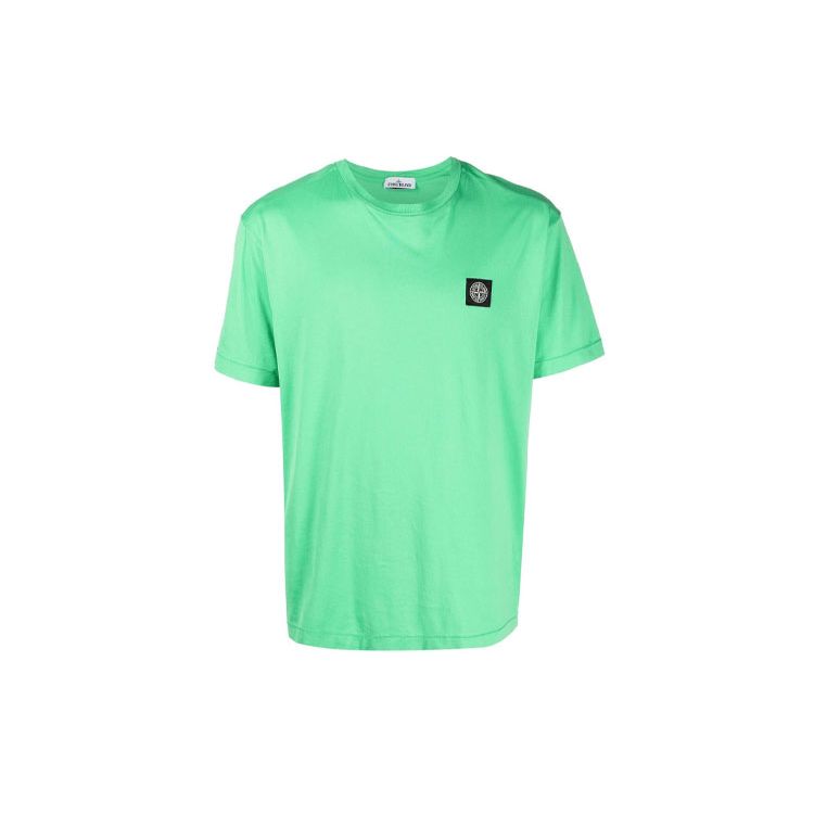 

Stone Island Logo Tee Green Men Tops 751524113-V0050 L