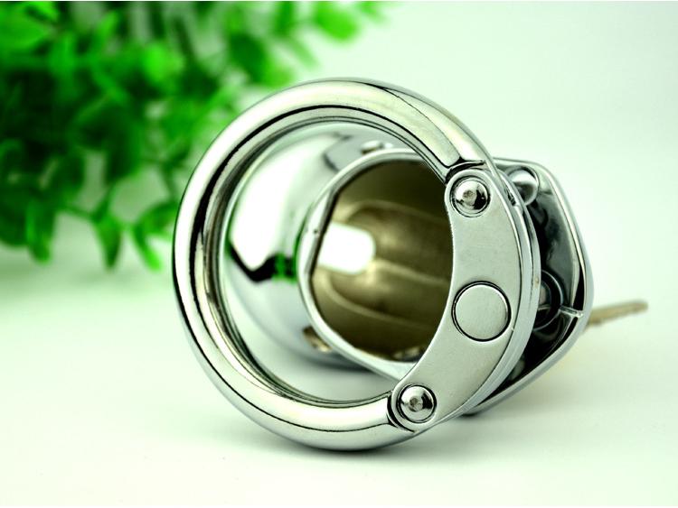 Male Chastity Cage with Lock - SM Metal Adult Toy