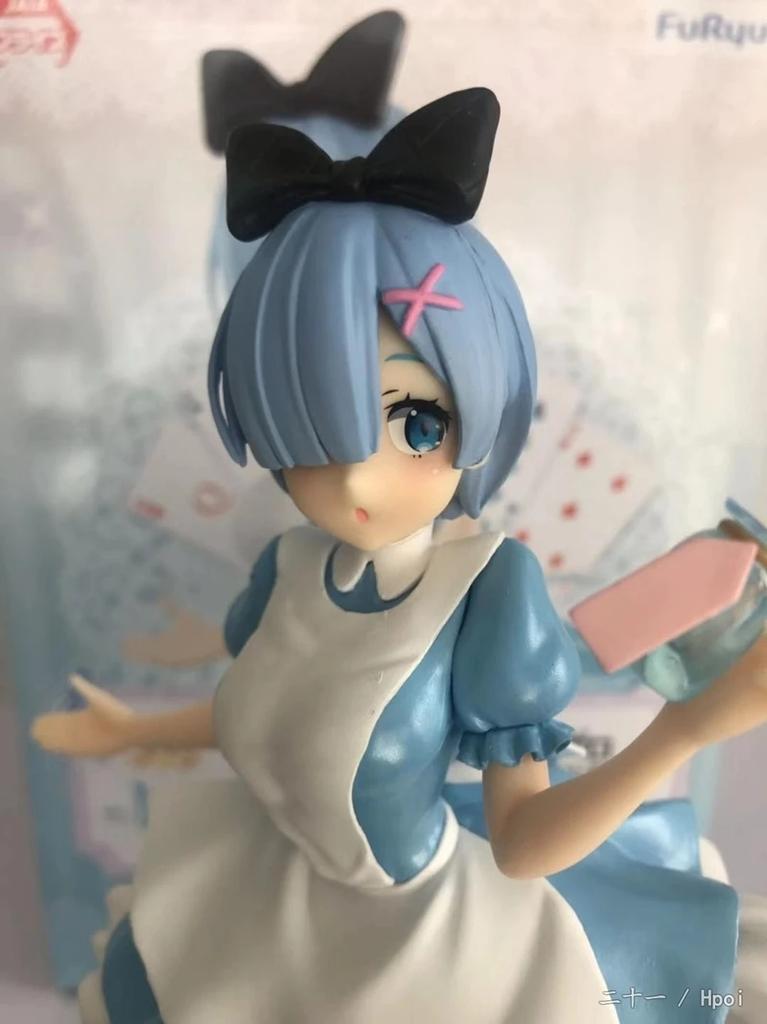 Rem Figure Anime Re:Life In A Different World From Zero Figure Super Special Series In Wonderland Blue Maid Outfit Doll Model