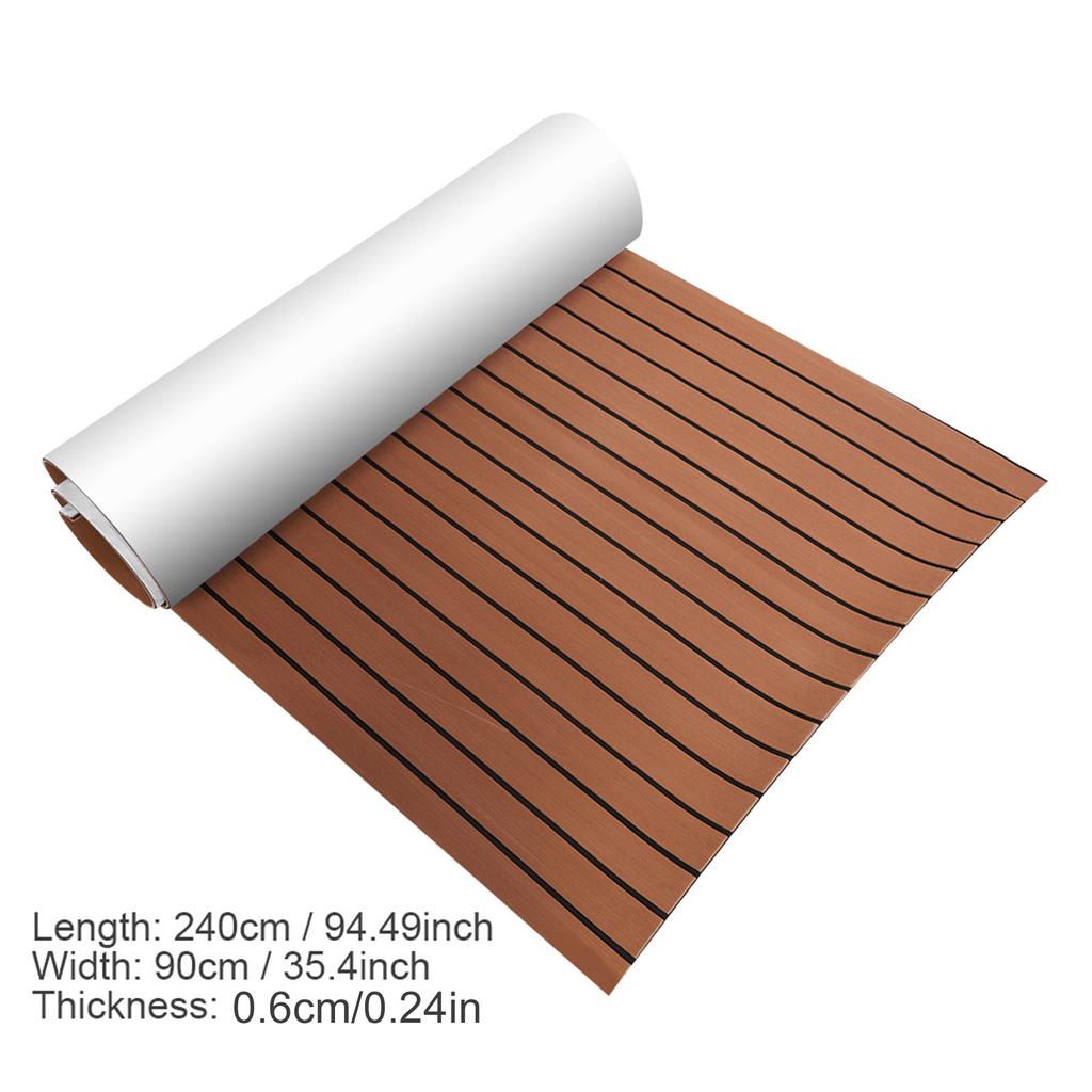 Dark Brown Teak Boat Flooring EVA Teak Decking Sheet Boat Flooring EVA Teak Decking Sheet Boat Flooring Fit for Yacht