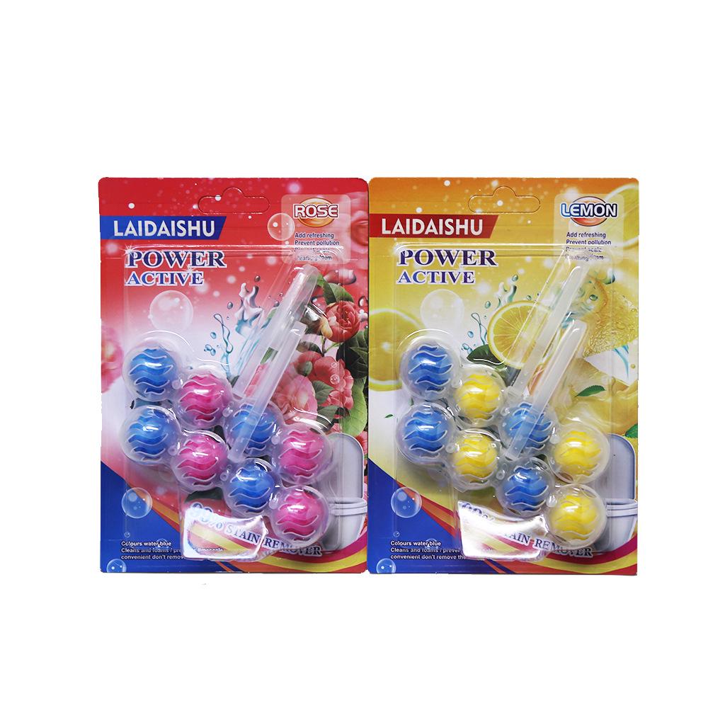 8 ks Modrých bublinkových závěsek na čištění a deodorizaci toaletní mísy