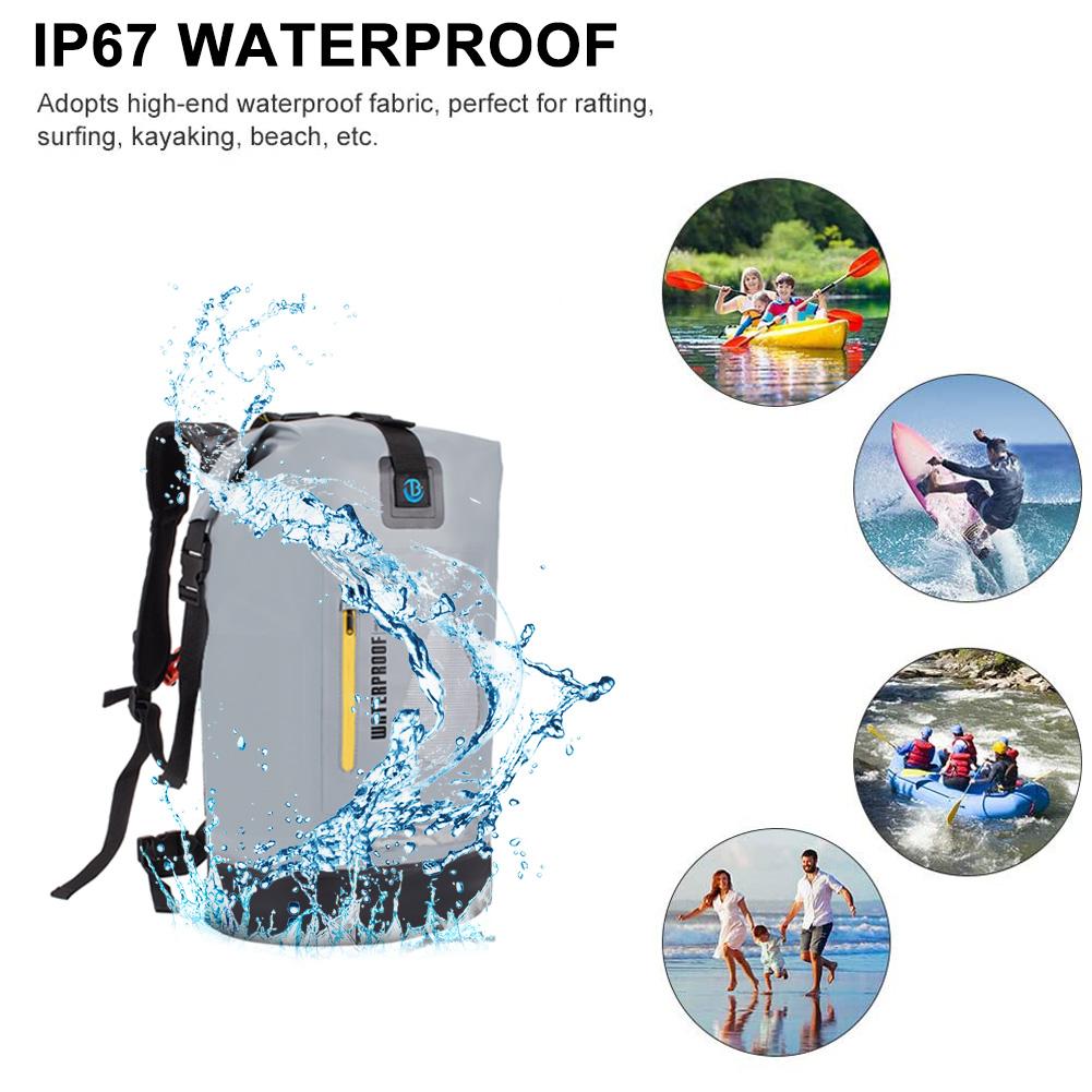 20L/30L Wasserdicht Dry Bag Rucksack Eimer Lagerung für Outdoor Sport Schwimmen Angeln Surfen Rafting Bootfahren Kajak Kanufahren x1