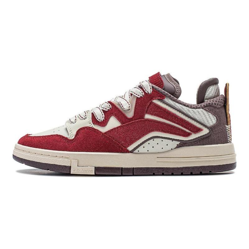 Li-Ning Weiwu Pro Special Story Edition Womens Low Top Skate Shoes White Red AECU002-1 37