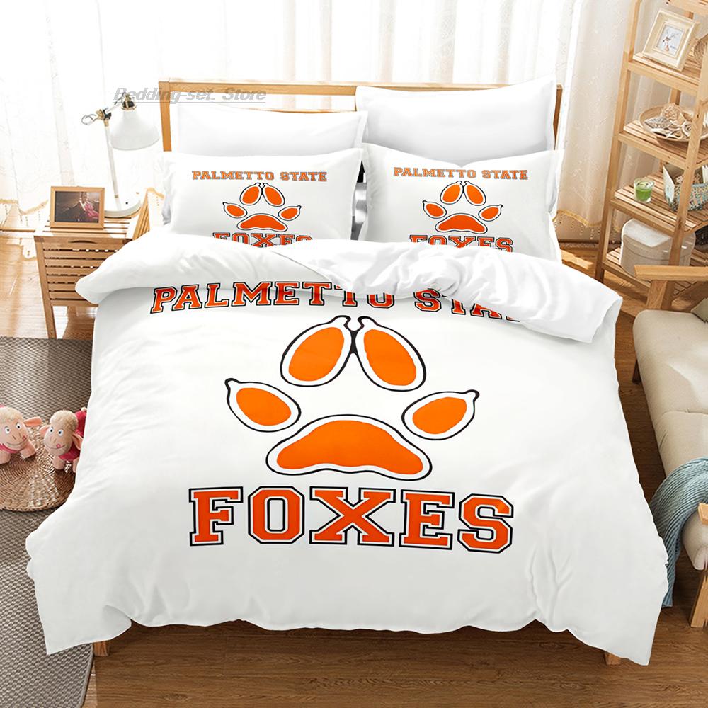 The Foxhole Court Palmetto State Bettwäsche-Set, Einzelbett, Doppelbett, Queensize-Bett, Kingsize-Bett, Bettbezug-Set für Erwachsene und Kinder, Kawaii